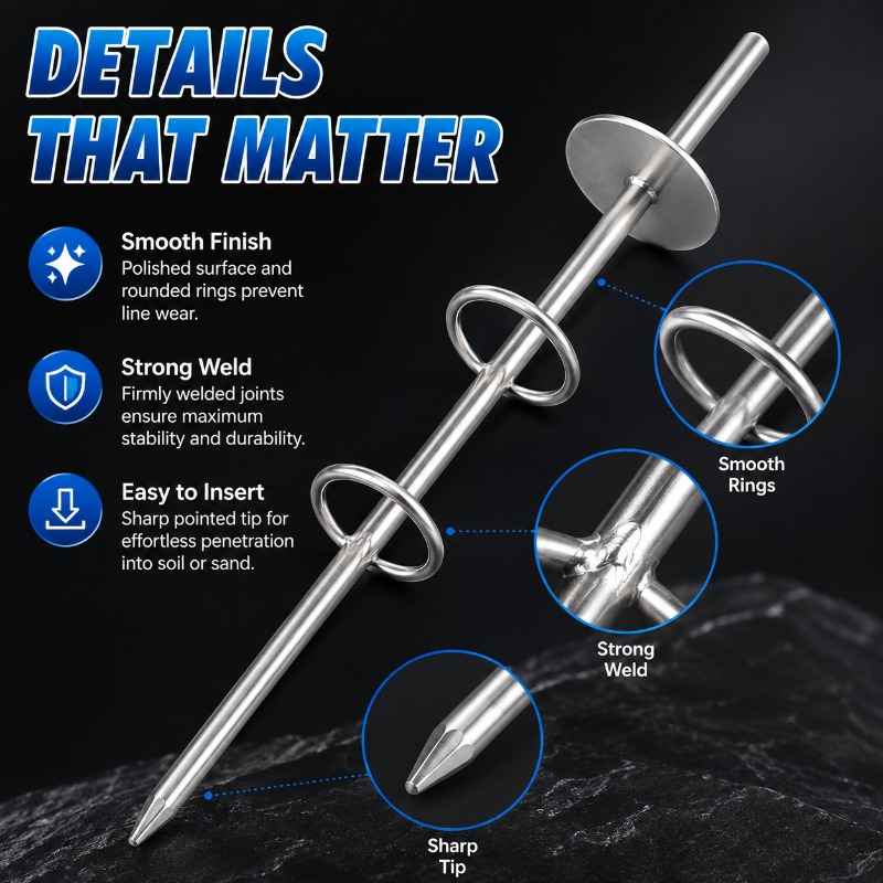 Double Ring Fishing Rod Holder - Fishing Rod Rack recension och pris