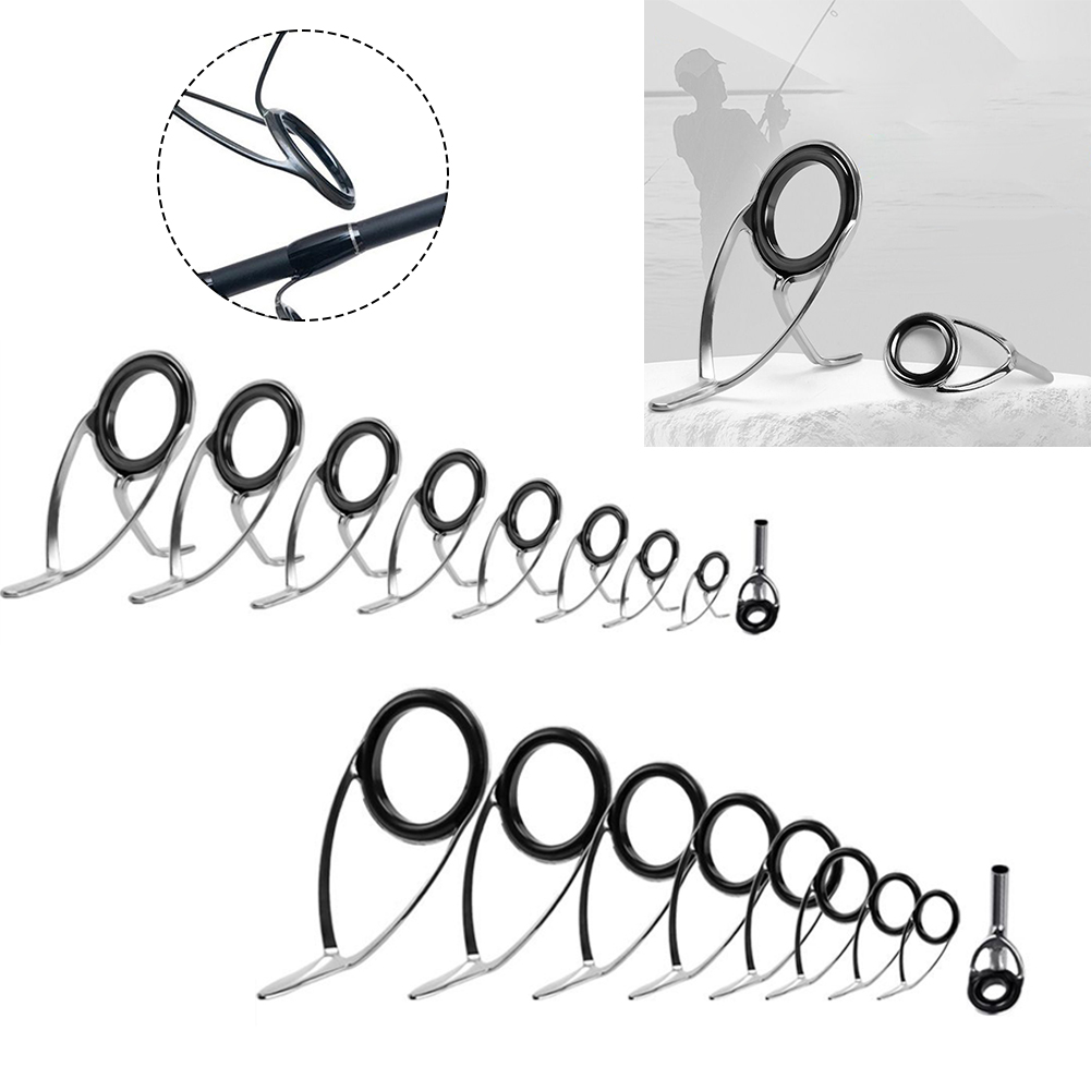 9pcs Stainless Steel Fishing R - Fishing Rod Repair Kit recension och pris