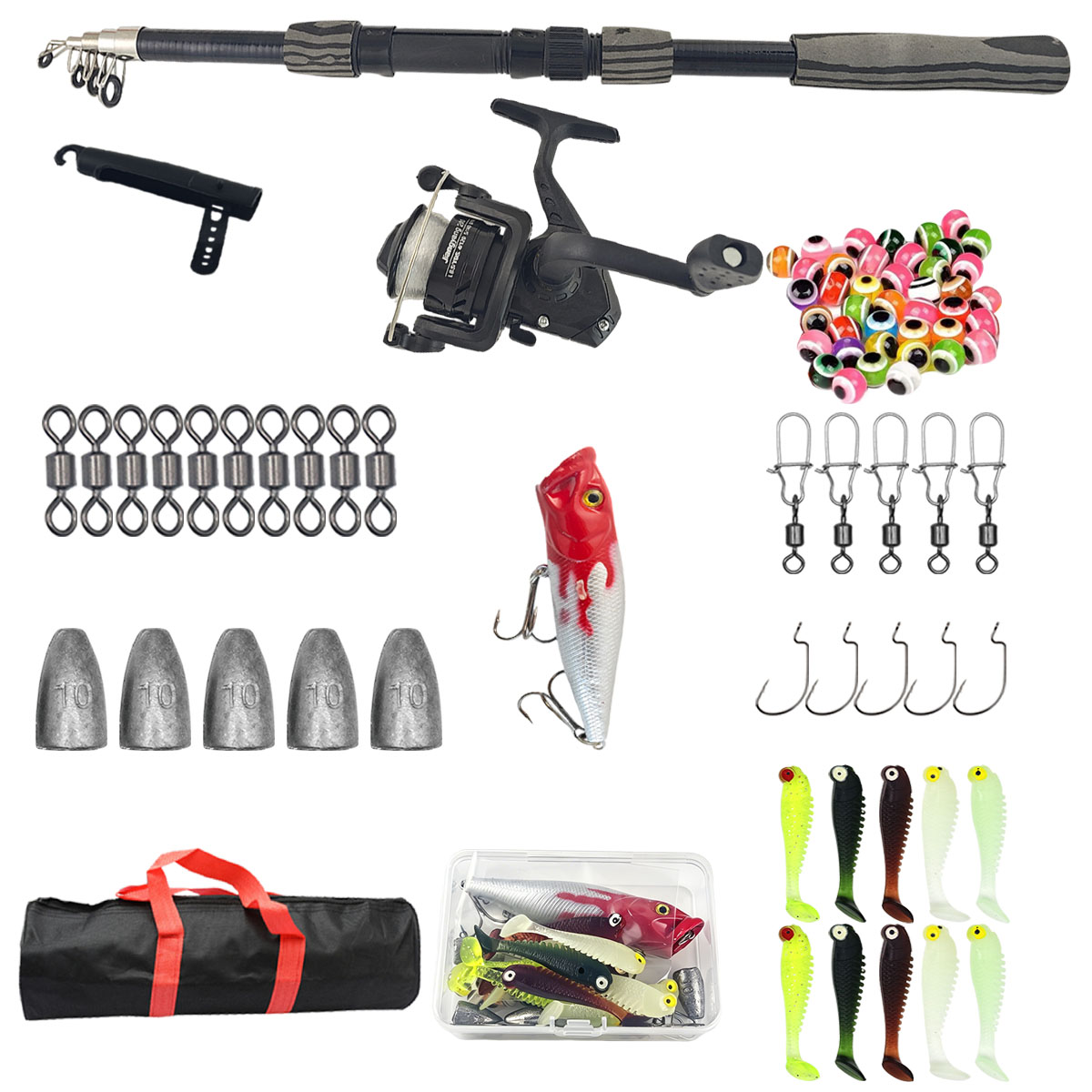 Portable Telescopic Fishing Ro - Fishing Rod Spinning recension och pris