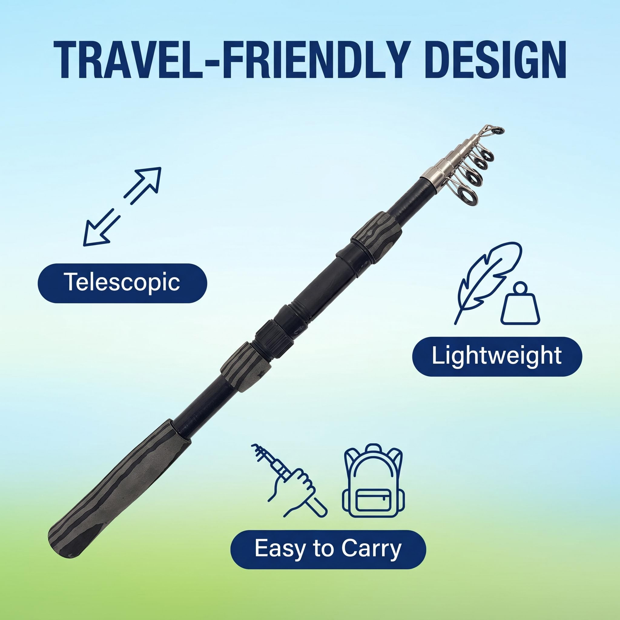 Portable Telescopic Fishing Ro - Fishing Rod Spinning recension och pris
